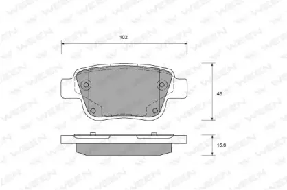 Комплект тормозных колодок, дисковый тормоз WEEN купить