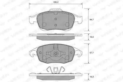 Комплект тормозных колодок, дисковый тормоз WEEN купить