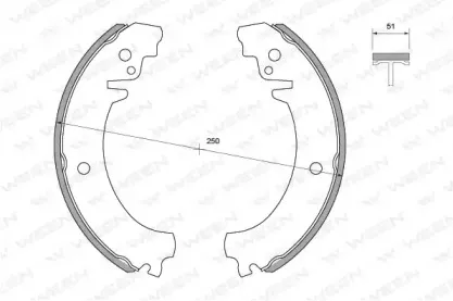 Комплект тормозных колодок WEEN купить