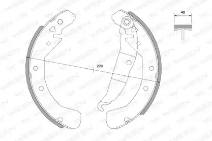 Комплект тормозных колодок WEEN купить