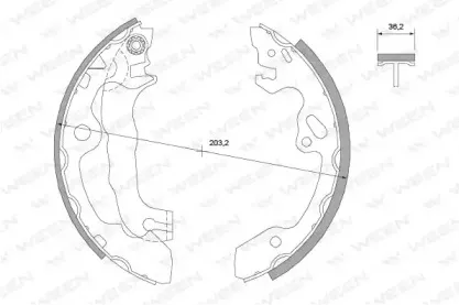Комплект тормозных колодок WEEN купить