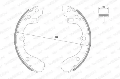 Комплект тормозных колодок WEEN купить