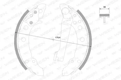 Комплект тормозных колодок WEEN купить