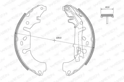 Комплект тормозных колодок WEEN купить