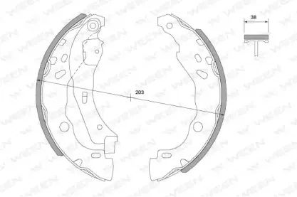 Комплект тормозных колодок WEEN купить