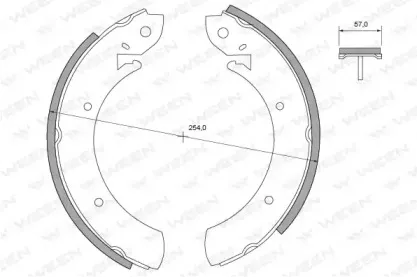 Комплект тормозных колодок WEEN купить