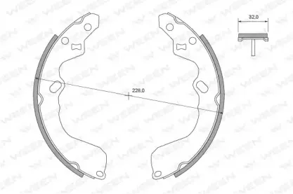 Комплект тормозных колодок WEEN купить