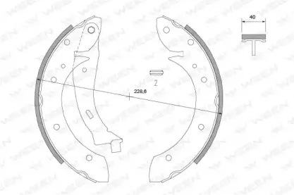 Комплект тормозных колодок WEEN купить