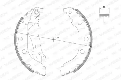 Комплект тормозных колодок WEEN купить