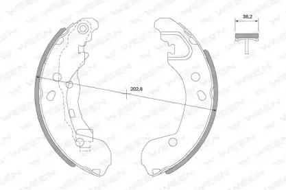 Комплект тормозных колодок WEEN купить