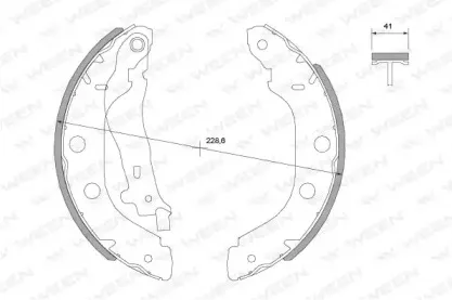 Комплект тормозных колодок WEEN купить