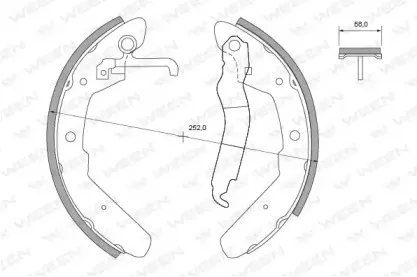 Комплект тормозных колодок WEEN купить