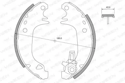 Комплект тормозных колодок WEEN купить