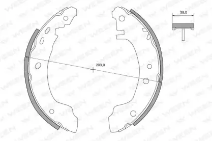 Комплект тормозных колодок WEEN купить