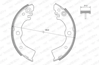 Комплект тормозных колодок WEEN купить