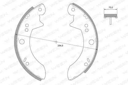 Комплект тормозных колодок WEEN купить