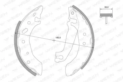 Комплект тормозных колодок WEEN купить