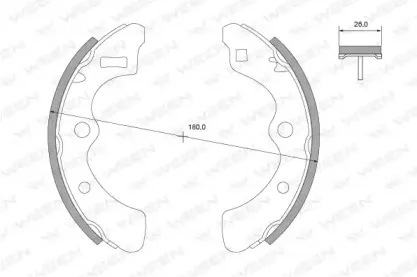 Комплект тормозных колодок WEEN купить