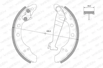 Комплект тормозных колодок WEEN купить
