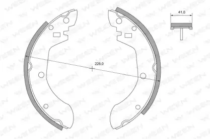 Комплект тормозных колодок WEEN купить