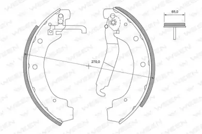 Комплект тормозных колодок WEEN купить