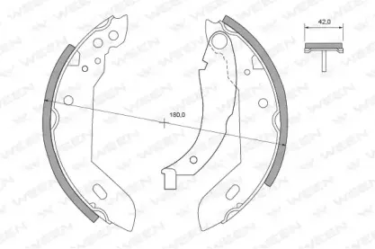 Комплект тормозных колодок WEEN купить