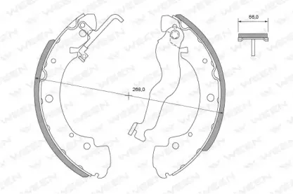 Комплект тормозных колодок WEEN купить