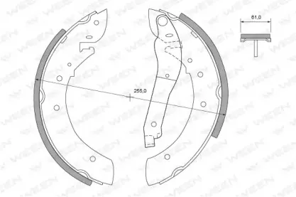 Комплект тормозных колодок WEEN купить