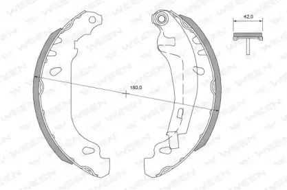 Комплект тормозных колодок WEEN купить