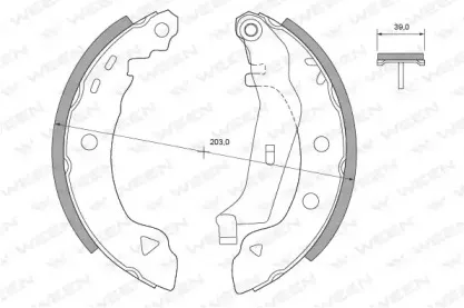 Комплект тормозных колодок WEEN купить