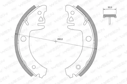 Комплект тормозных колодок WEEN купить