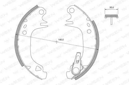 Комплект тормозных колодок WEEN купить