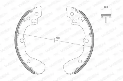 Комплект тормозных колодок WEEN купить