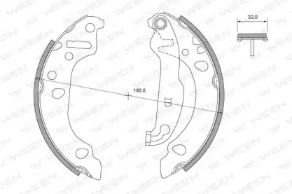 Комплект тормозных колодок WEEN купить
