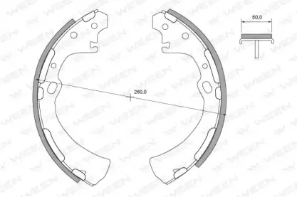 Комплект тормозных колодок WEEN купить