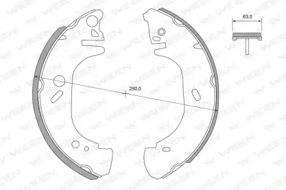 Комплект тормозных колодок WEEN купить