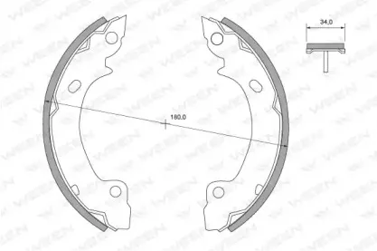 Комплект тормозных колодок WEEN купить