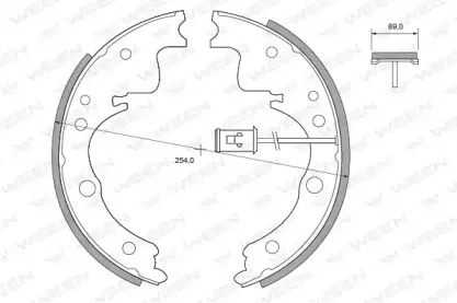 Комплект тормозных колодок WEEN купить