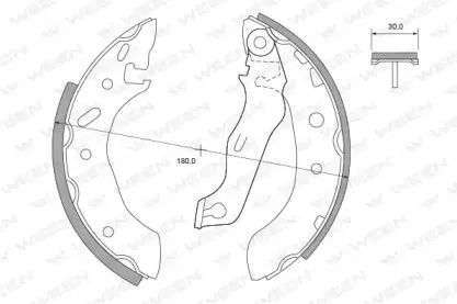 Комплект тормозных колодок WEEN купить