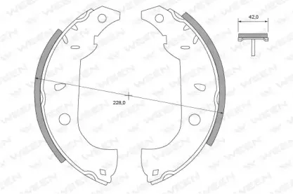 Комплект тормозных колодок WEEN купить
