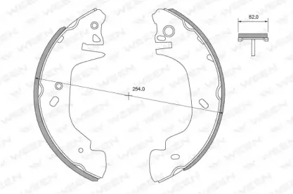 Комплект тормозных колодок WEEN купить