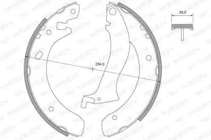 Комплект тормозных колодок WEEN купить