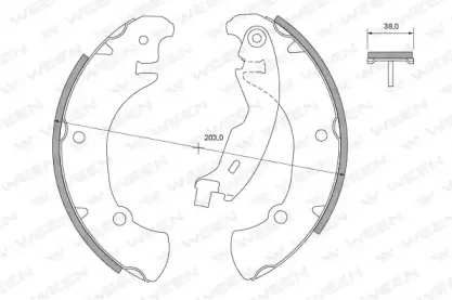 Комплект тормозных колодок WEEN купить