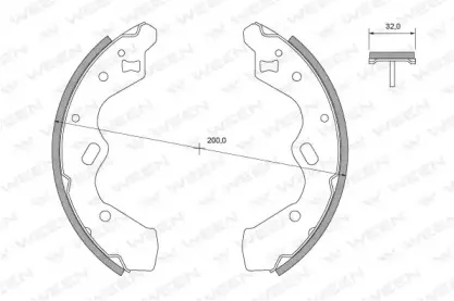 Комплект тормозных колодок WEEN купить