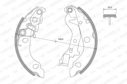 Комплект тормозных колодок WEEN купить