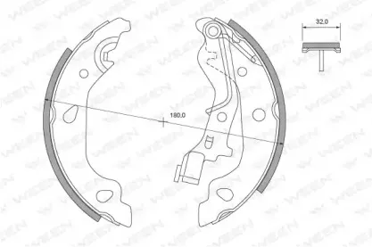 Комплект тормозных колодок WEEN купить