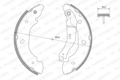 Комплект тормозных колодок WEEN купить