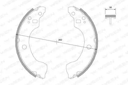 Комплект тормозных колодок WEEN купить