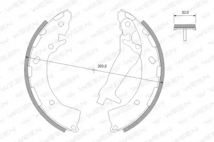 Комплект тормозных колодок WEEN купить