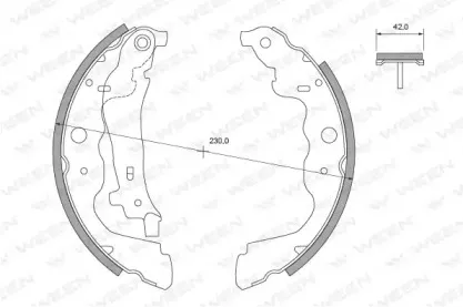 Комплект тормозных колодок WEEN купить